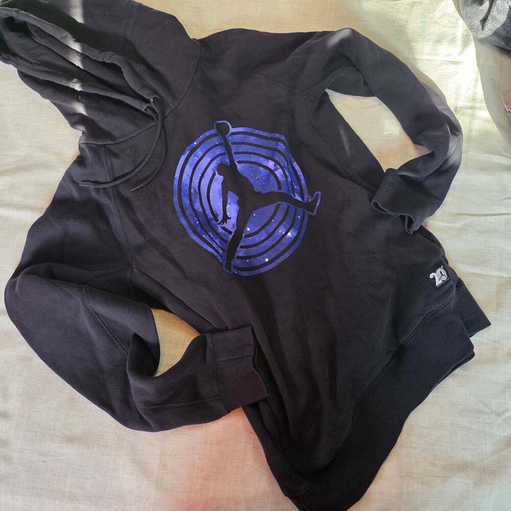Nike Jordan Space Jam 20th Anniversary Pullover Hoodie Black Size S